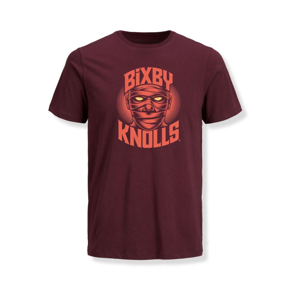 Bixby Knolls Masked Skull Retro Style T-Shirt - Image 3