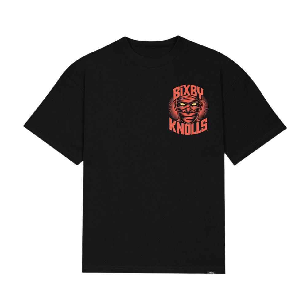 Bixby Knolls Masked Skull Retro Style T-Shirt
