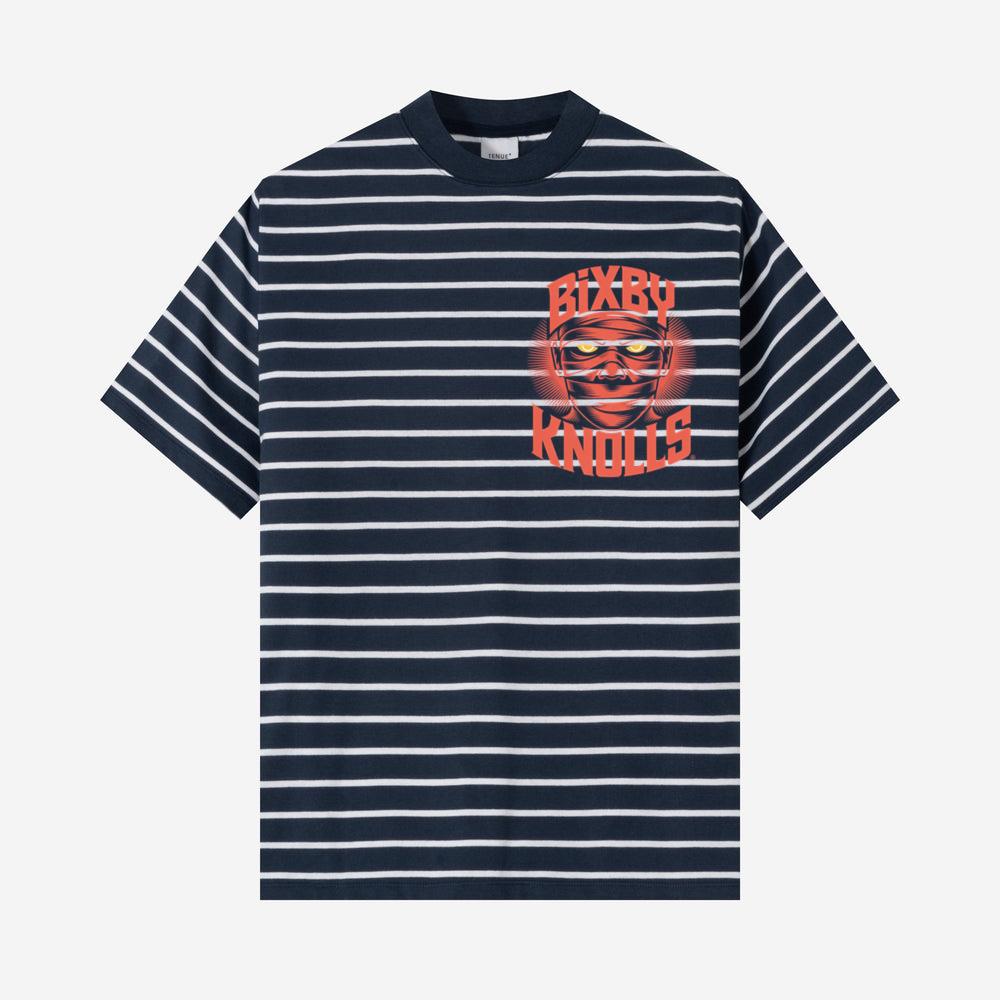 Bixby Knolls Masked Skull Retro Style T-Shirt