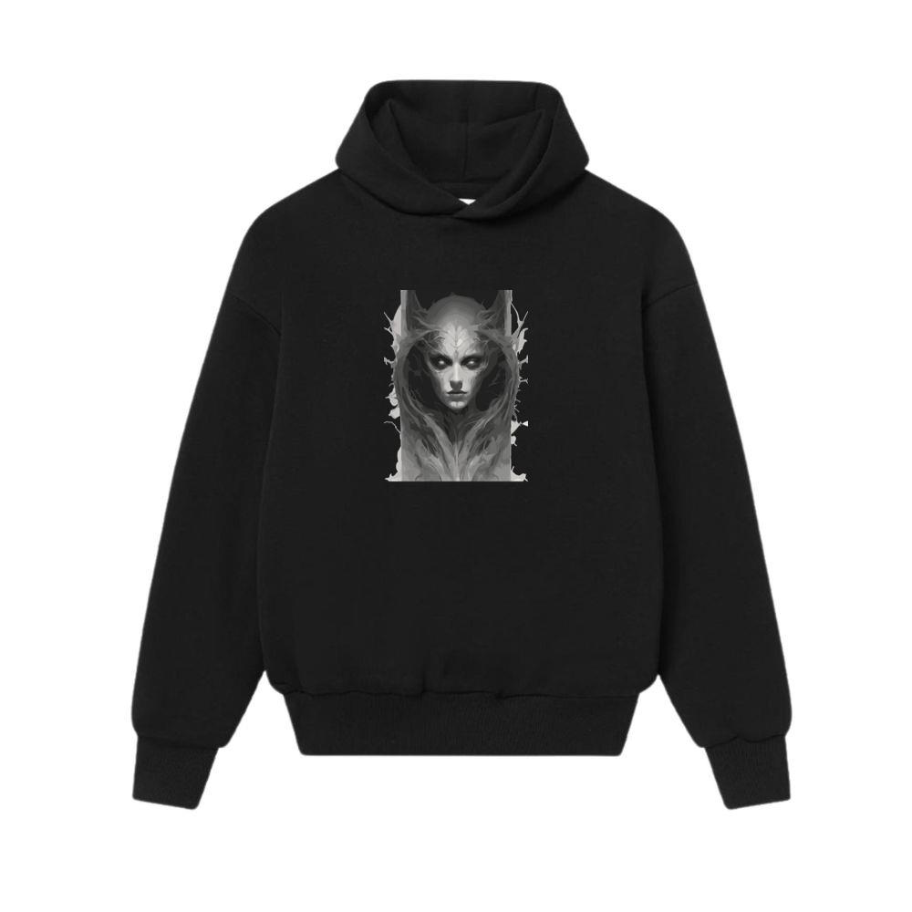 Black And White Illusion Abstract Art Hoodies