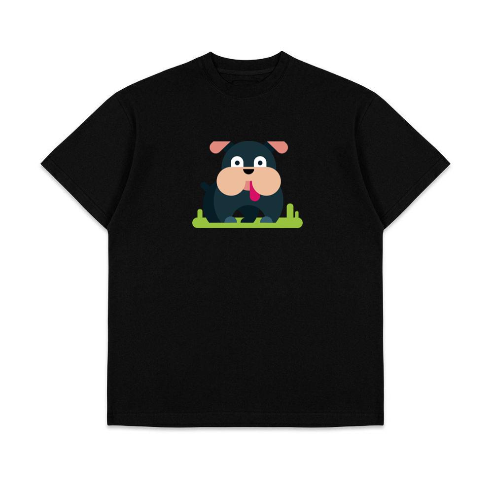 Black Dog with Pink Ears T-Shirts