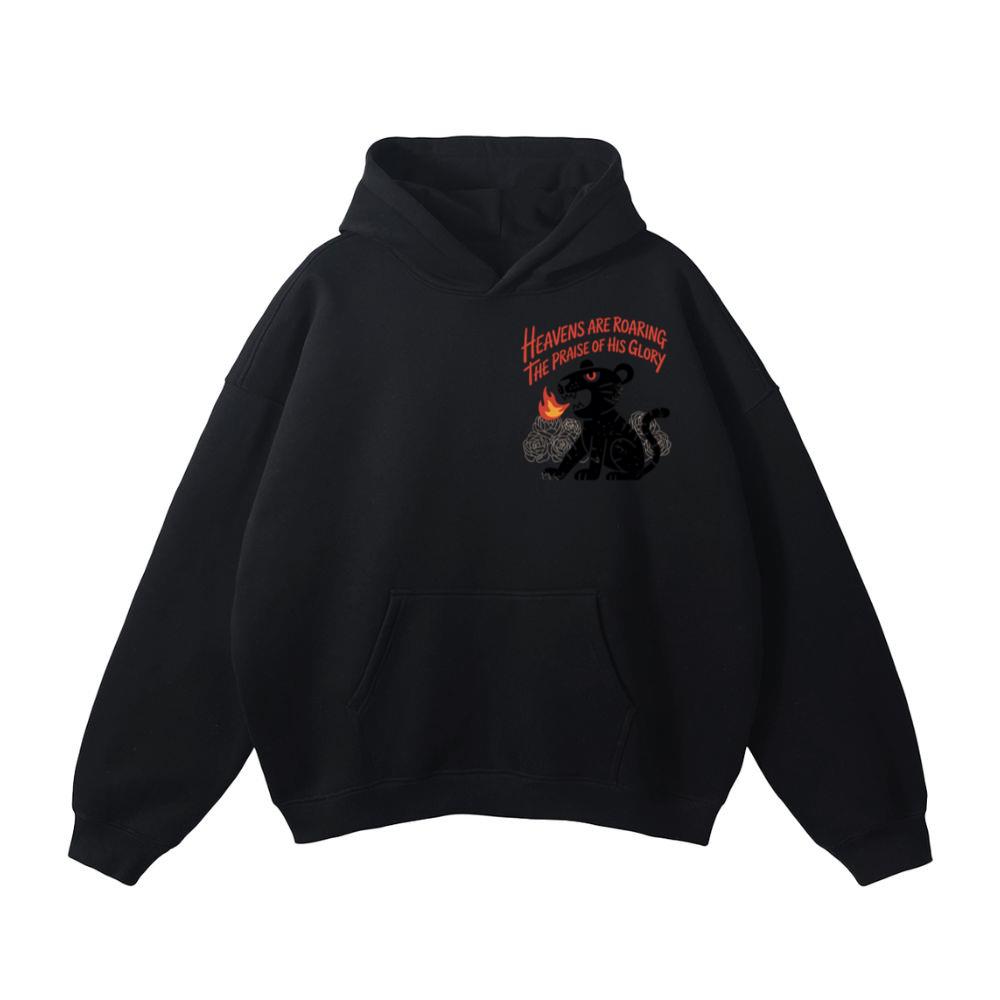 Black Panther Heaven Glory Retro Style Design Hoodie