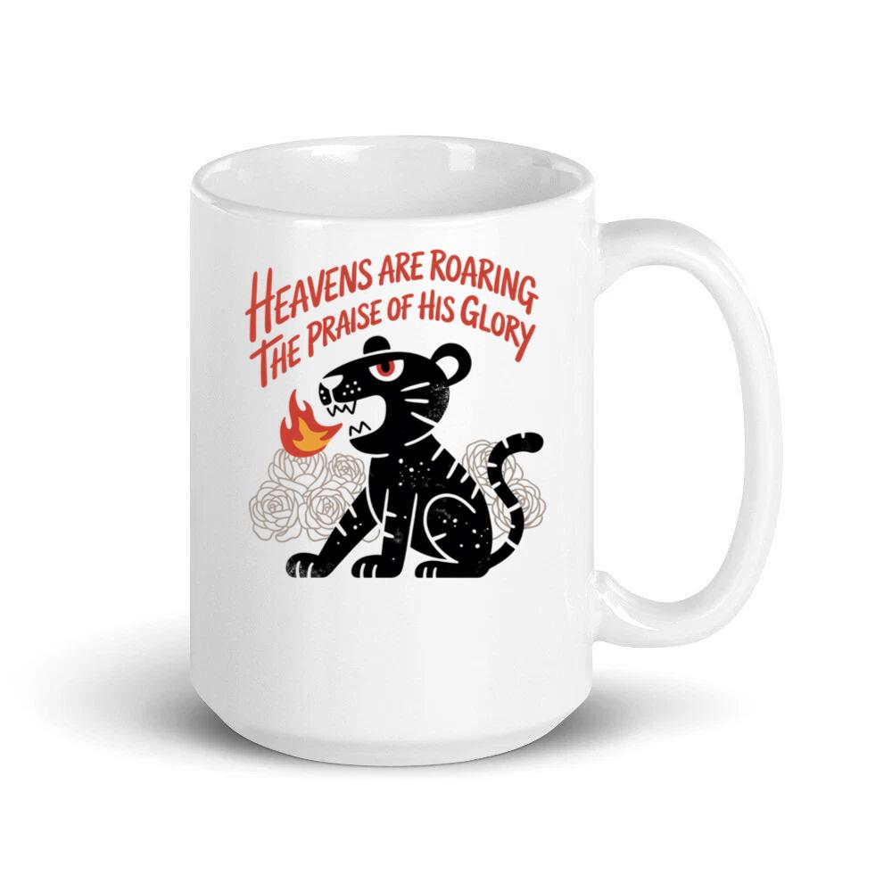 Black Panther Heaven Glory Retro Style Design Mug