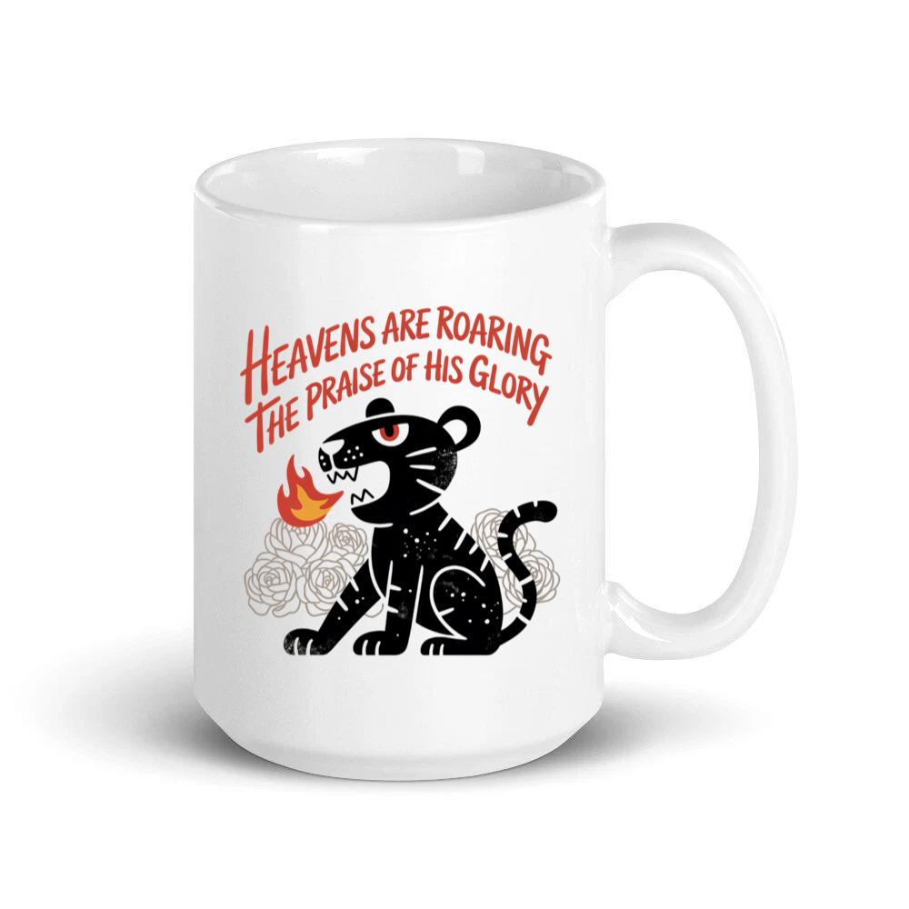 Black Panther Heaven Glory Retro Style Design Mug