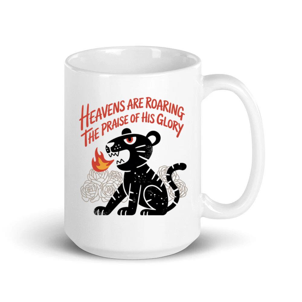 Black Panther Heaven Glory Retro Style Design Mug