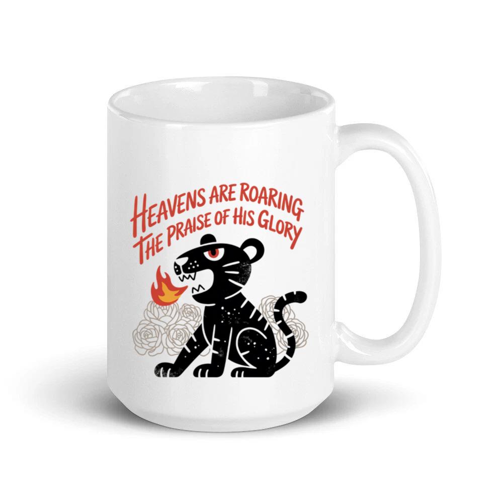 Black Panther Heaven Glory Retro Style Design Mug