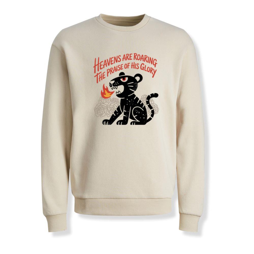 Black Panther Heaven Glory Retro Style Design Sweatshirt - Image 2