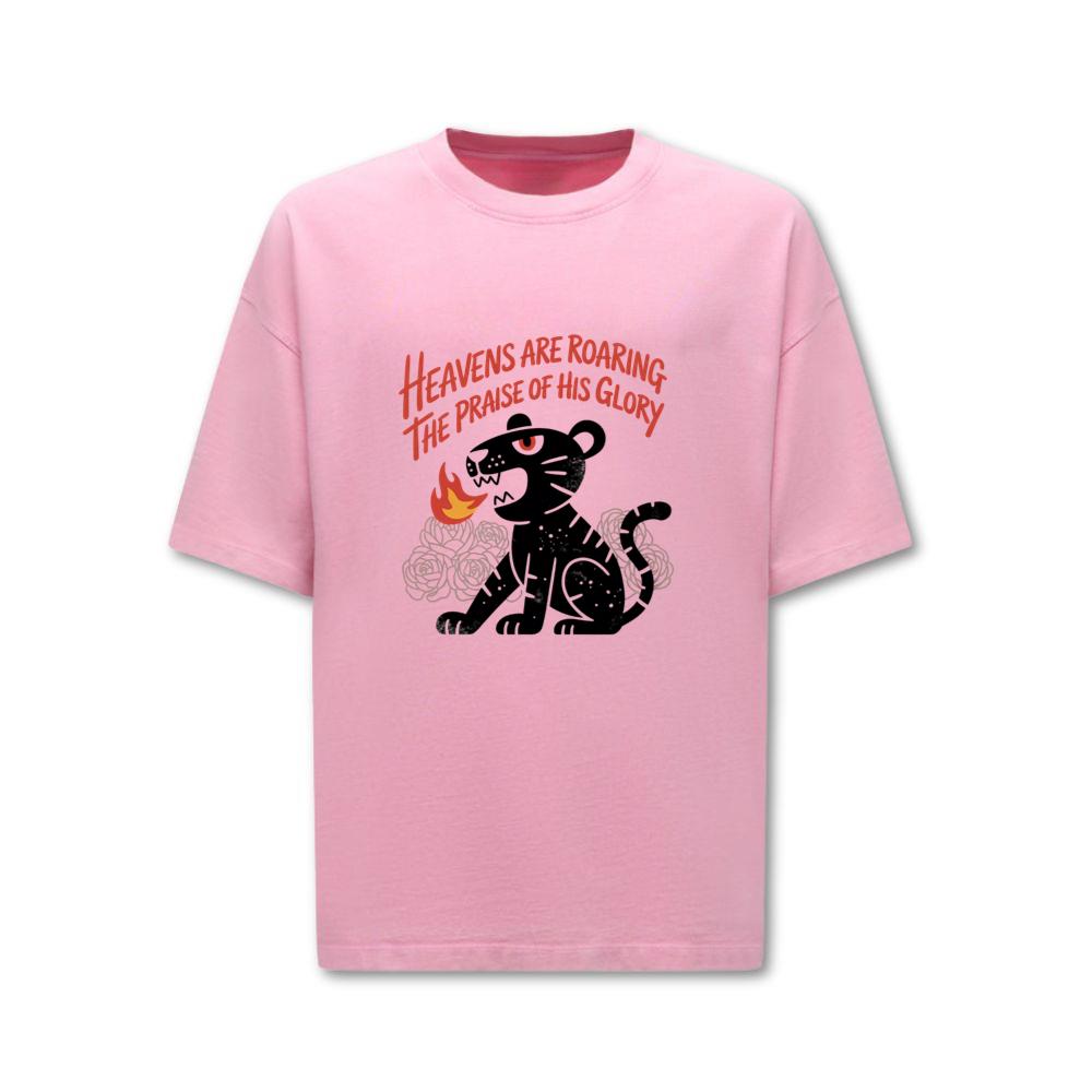 Black Panther Heaven Glory Retro Style Design T-Shirt