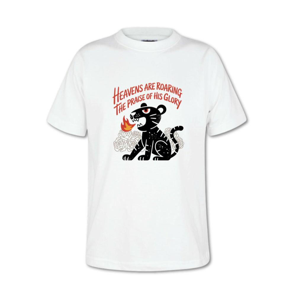 Black Panther Heaven Glory Retro Style Design T-Shirt