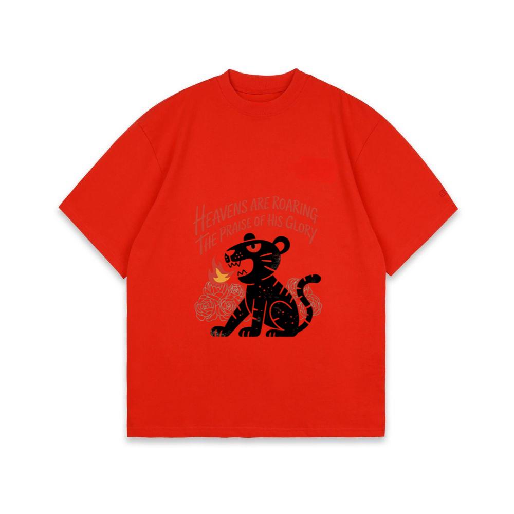 Black Panther Heaven Glory Retro Style Design T-Shirt
