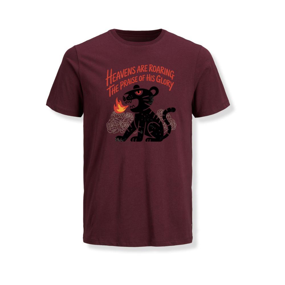 Black Panther Heaven Glory Retro Style Design T-Shirt - Image 3