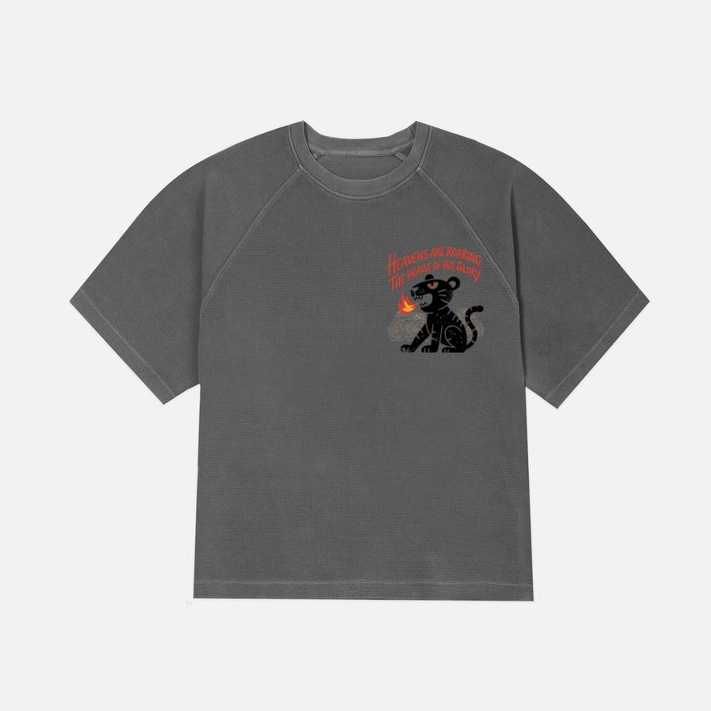 Black Panther Heaven Glory Retro Style Design T-Shirt