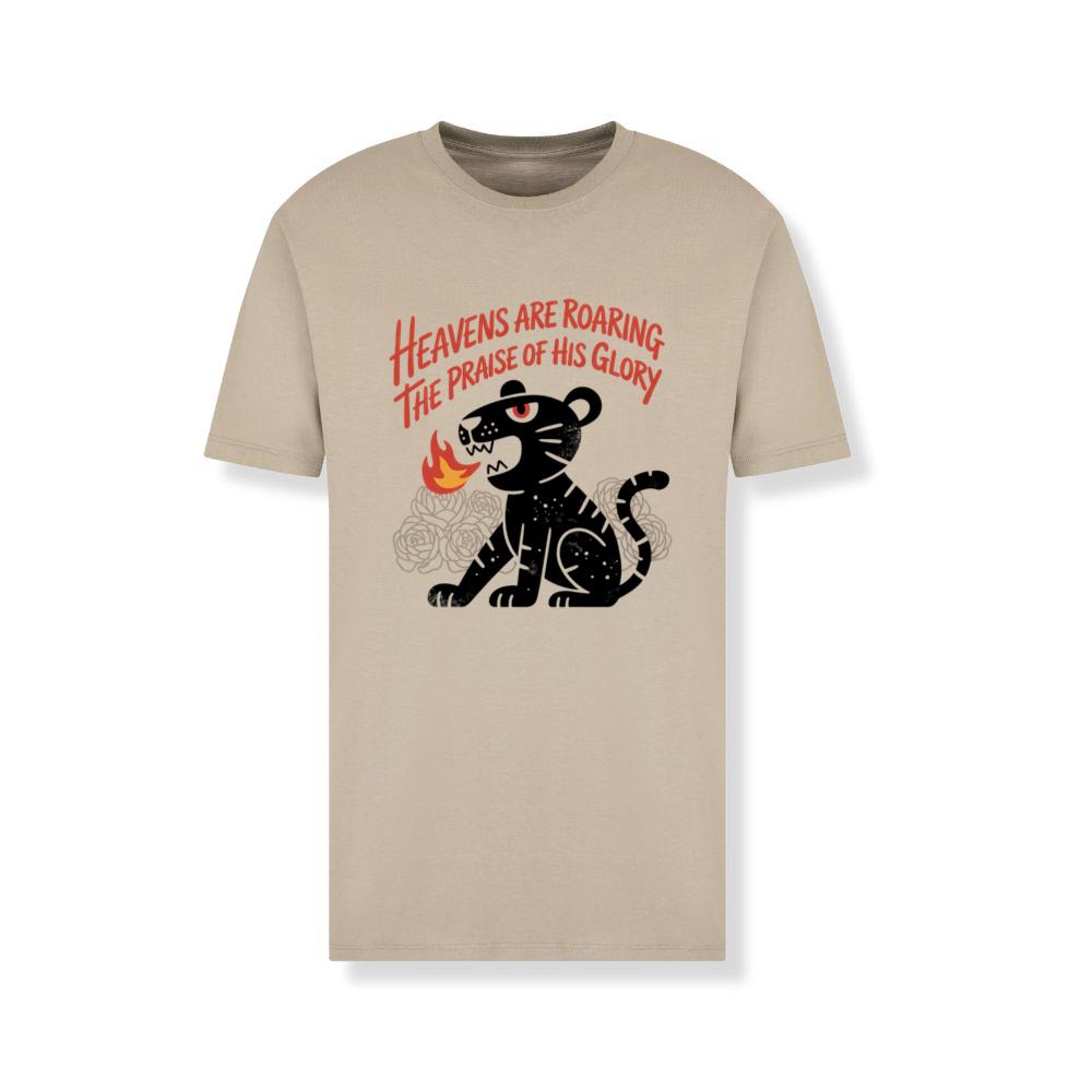 Black Panther Heaven Glory Retro Style Design T-Shirt