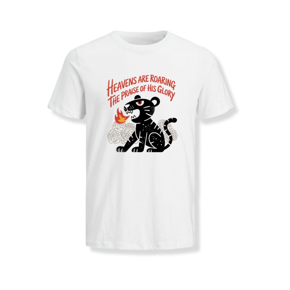 Black Panther Heaven Glory Retro Style Design T-Shirt