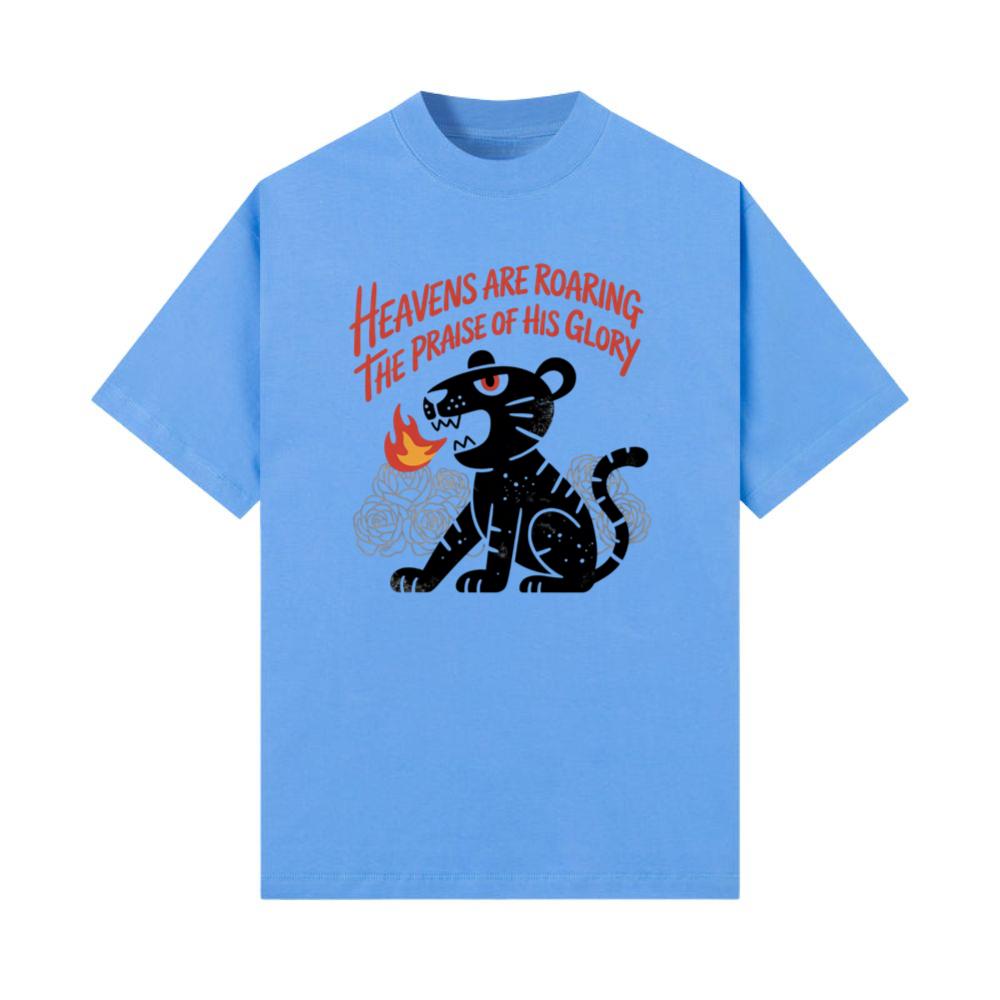 Black Panther Heaven Glory Retro Style Design T-Shirts