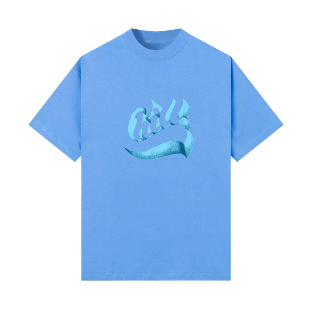 Blue One Chill Blue Color Graphic TShirt Thelollife