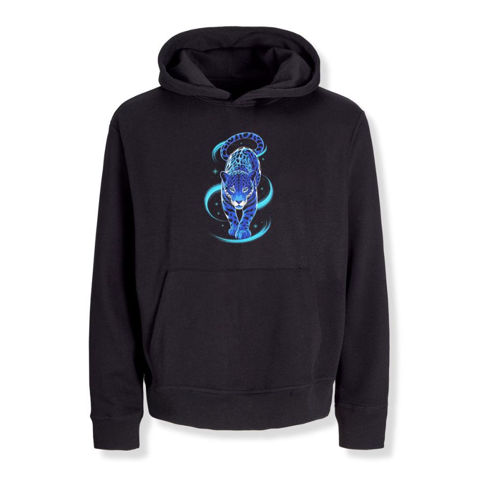 Blue Panther Spirit Animal Neon Cat Graphic Hoodies