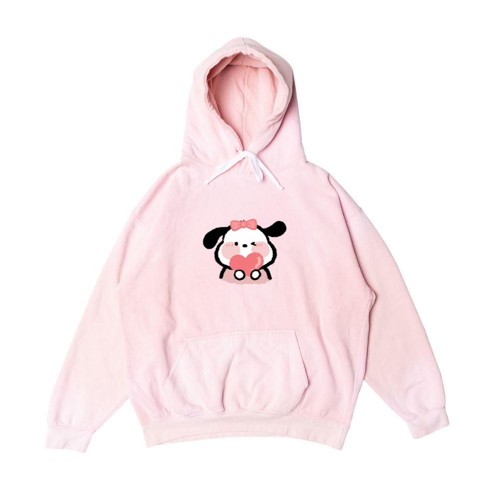 Blushing Puppy with Heart Hoodies Chairgoods