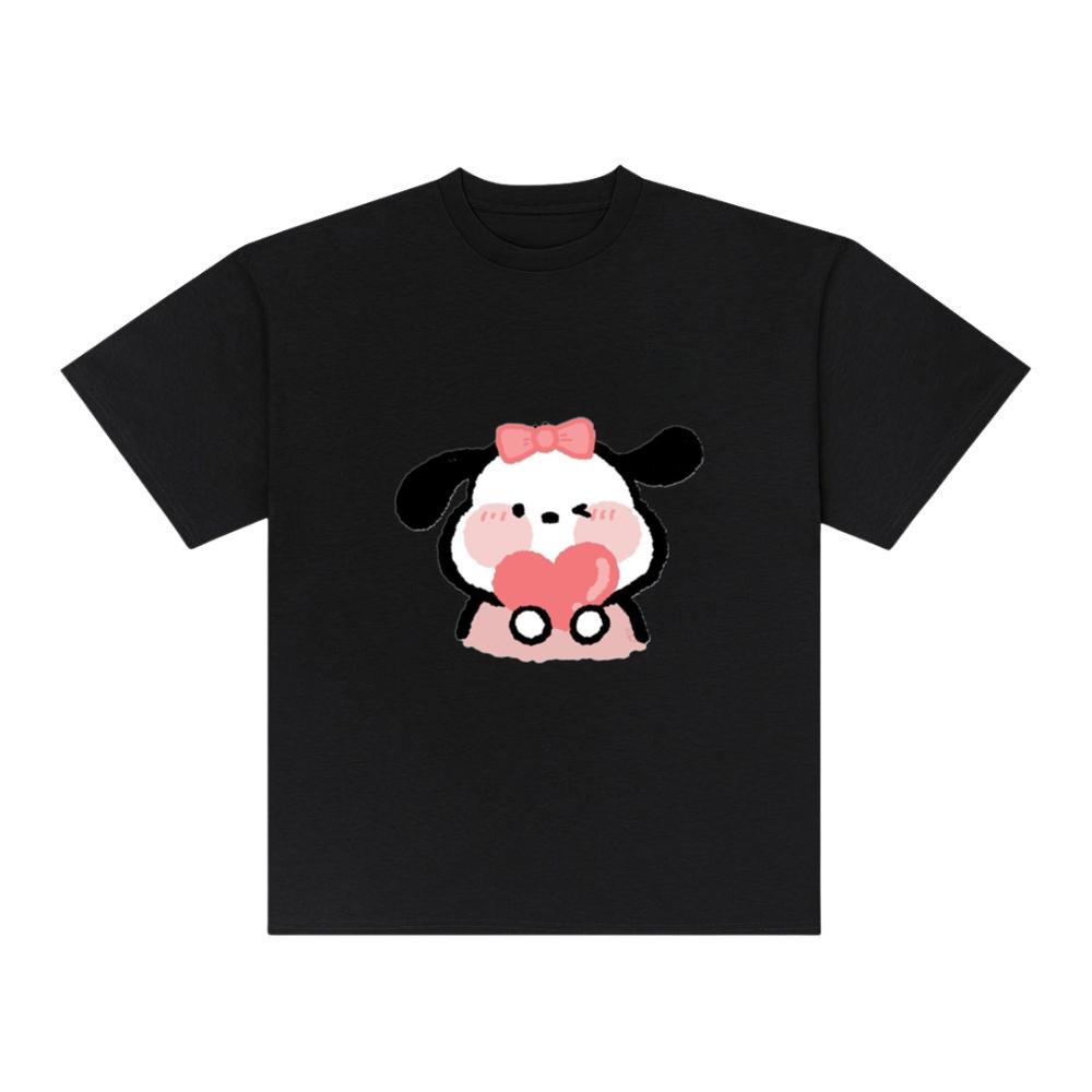Blushing Puppy with Heart T-Shirts