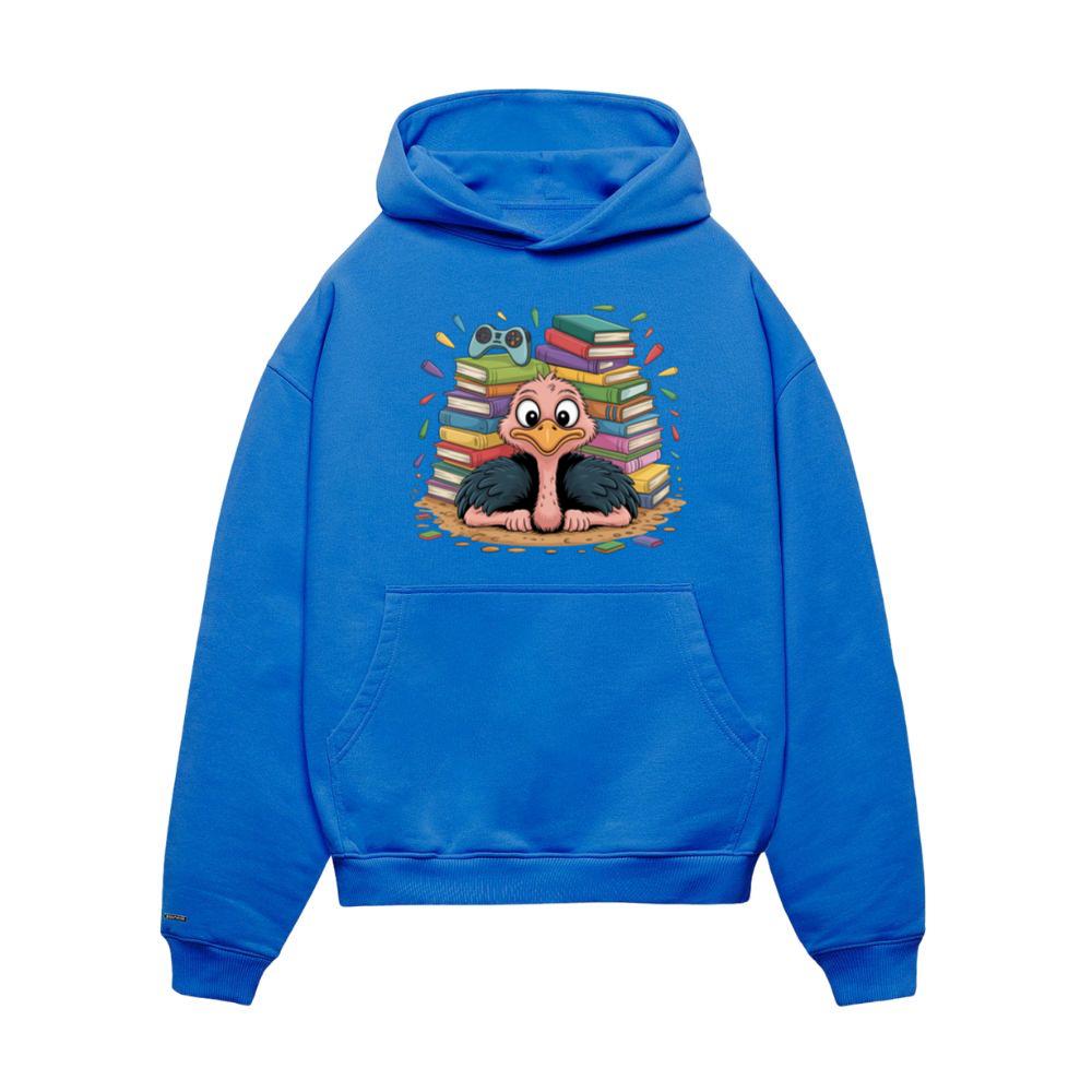 Book Lover Ostrich Surrounded By Reading Books Hoodies