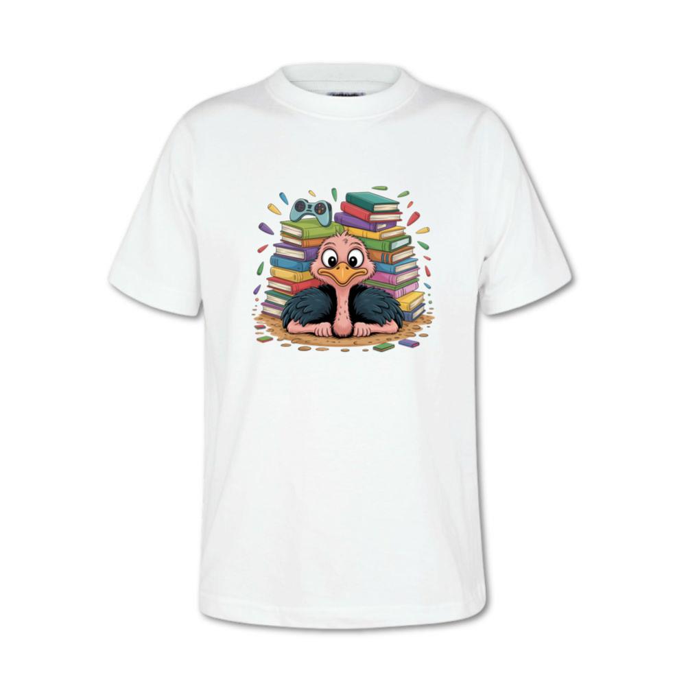 Book Lover Ostrich Surrounded By Reading Books T-Shirt