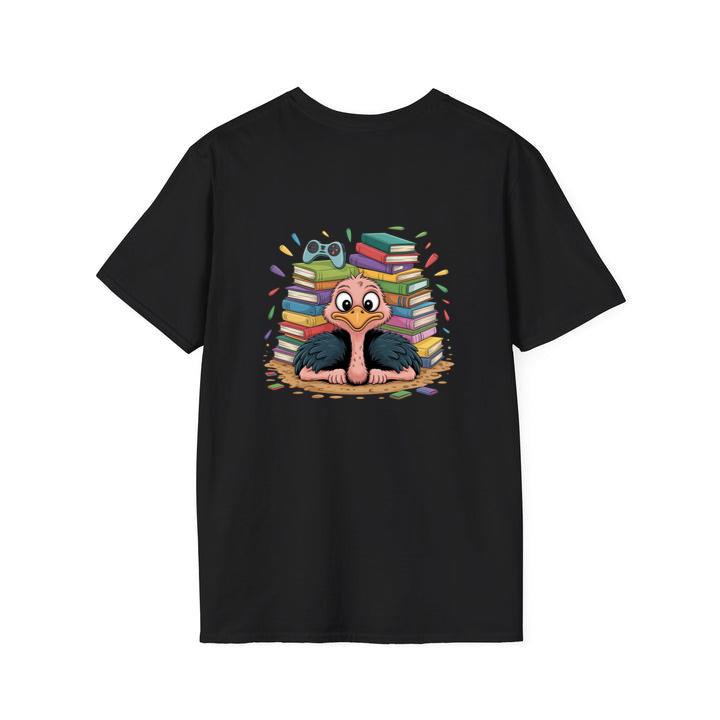 Book Lover Ostrich Surrounded by Reading Books T-Shirt