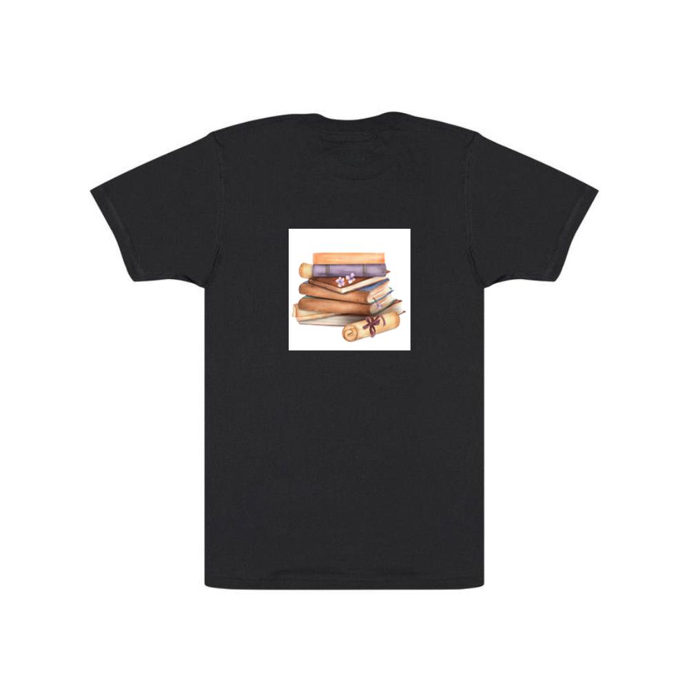 Books and Scroll with Flowers T-Shirts