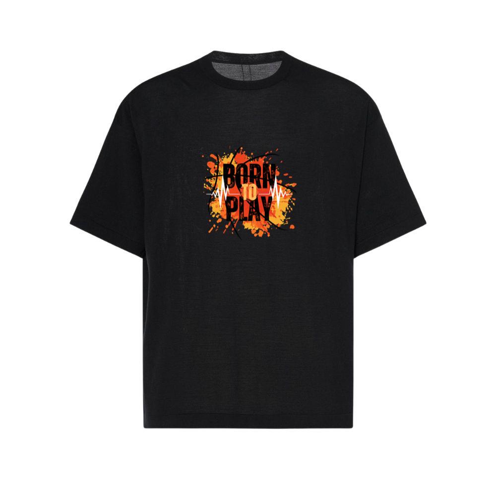 Born To Play Basketball Cool Graphic Art Unisex Top TShirts Parentins