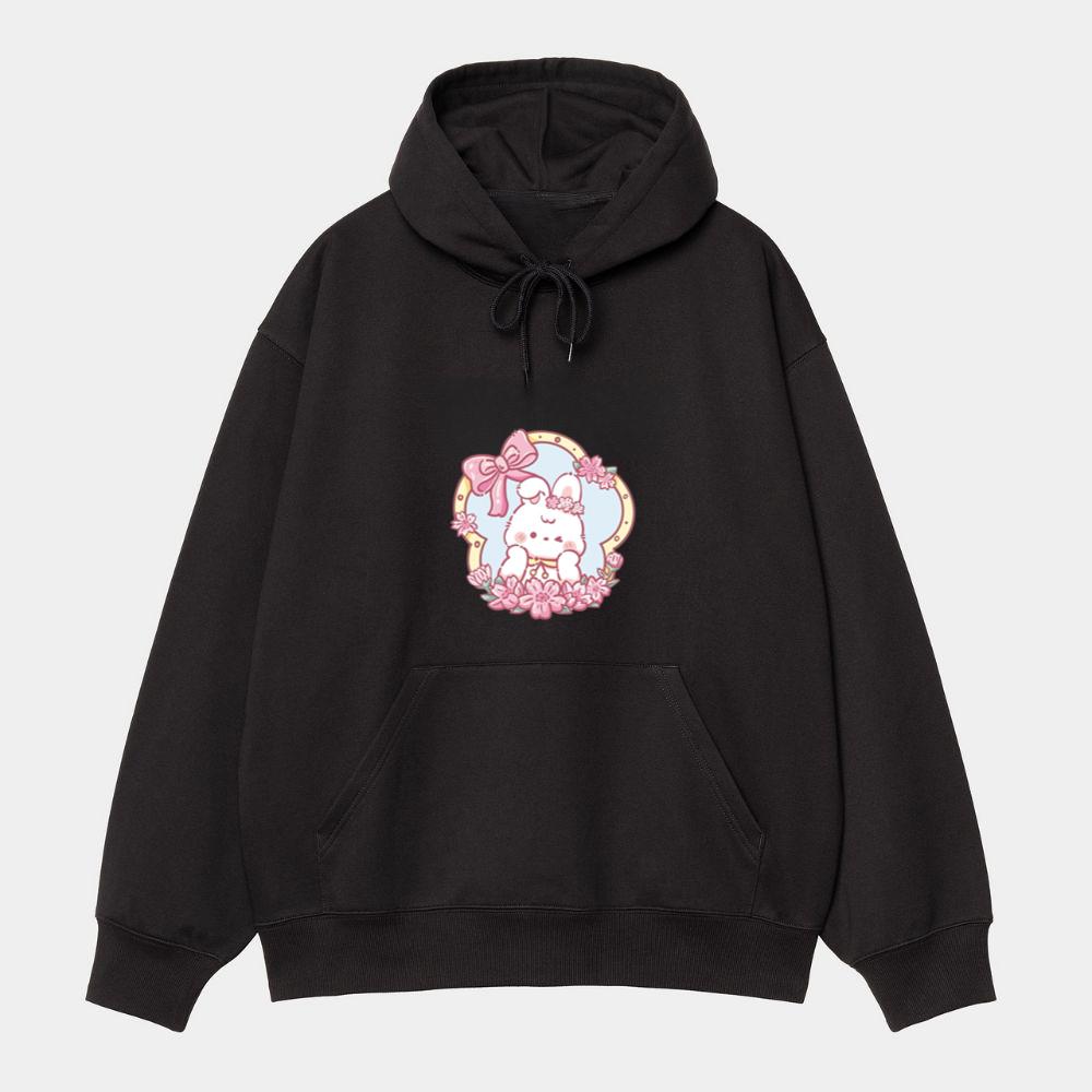 Bow and Blossom Bunny Hoodie