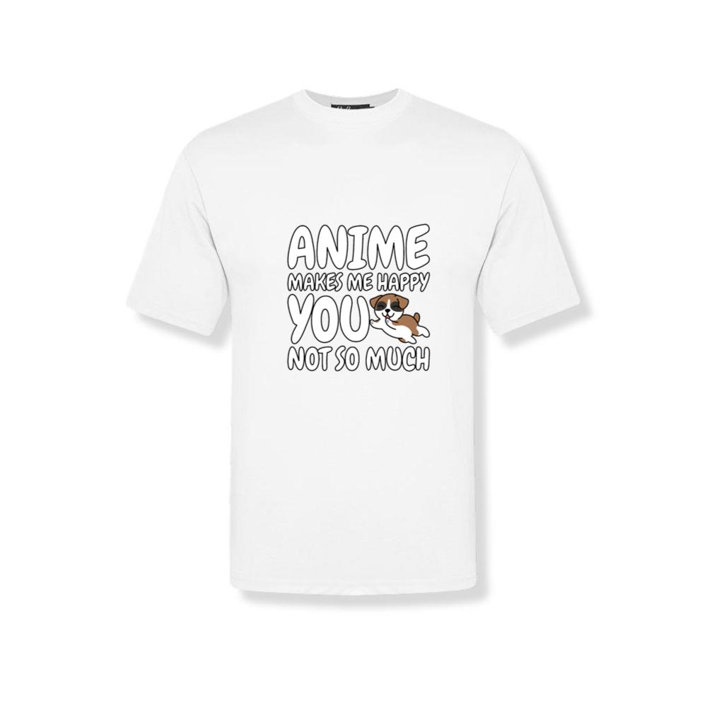 Boxer Dog Anime Makes Me Happy T-Shirts