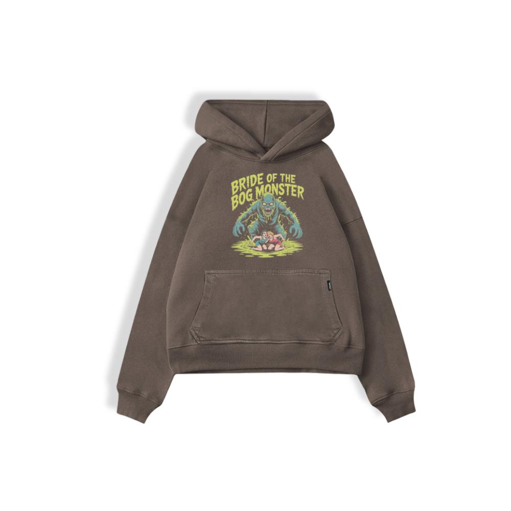 Bride of the Bog Monster Horror Retro Graphic Hoodie - Image 3