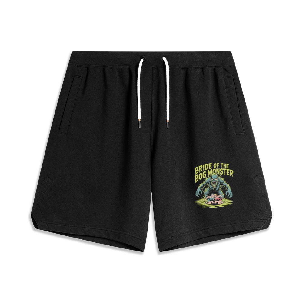 Bride of the Bog Monster Horror Retro Graphic Men's Basketball Shorts