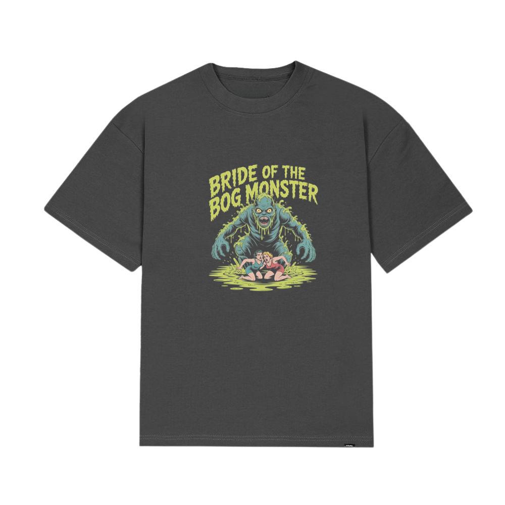 Bride of the Bog Monster Horror Retro Graphic T-Shirt - Image 3