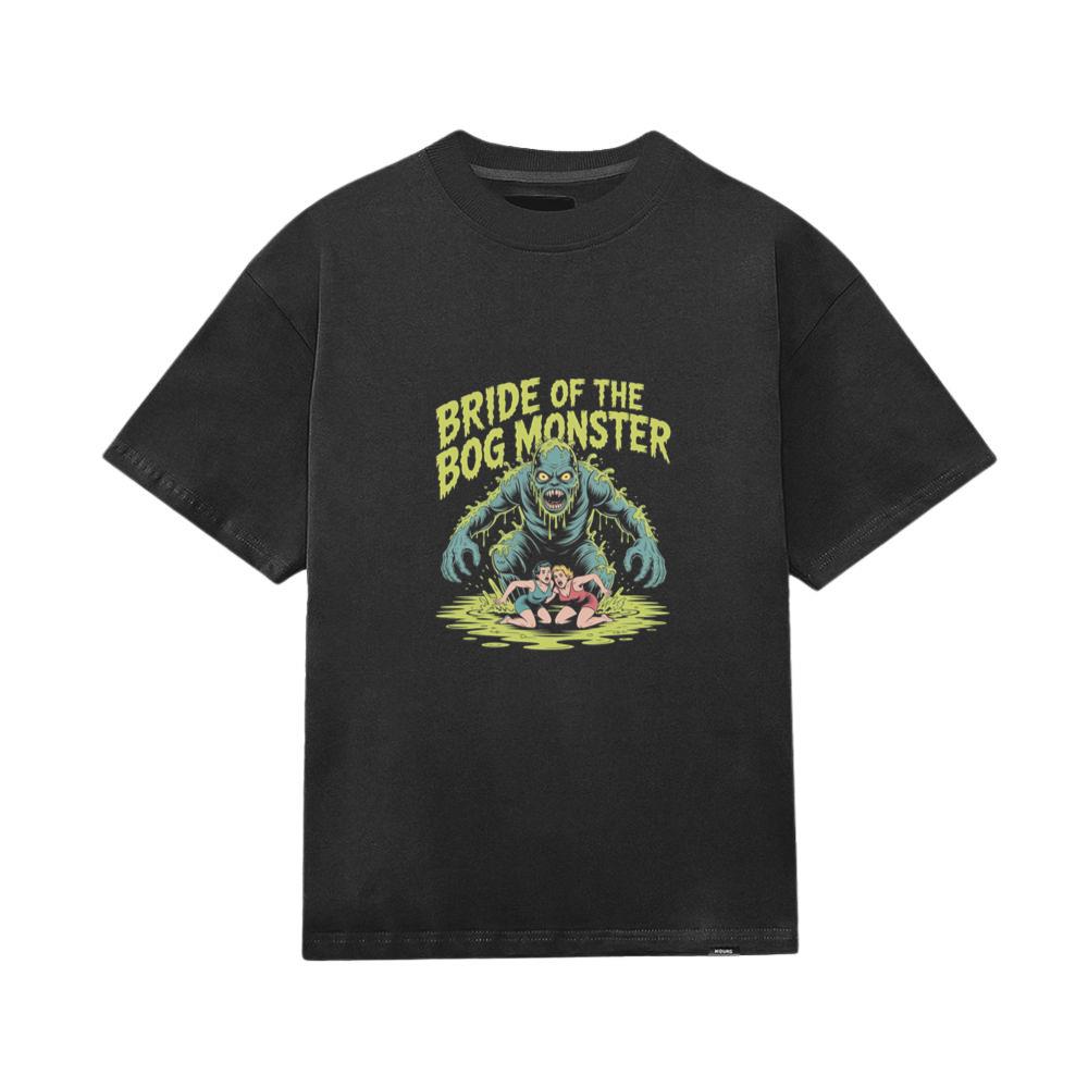 Bride of the Bog Monster Horror Retro Graphic T-Shirt - Image 4