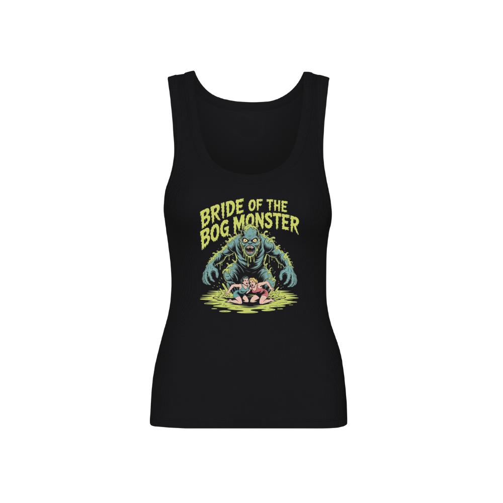 Bride of the Bog Monster Horror Retro Graphic Tank Top