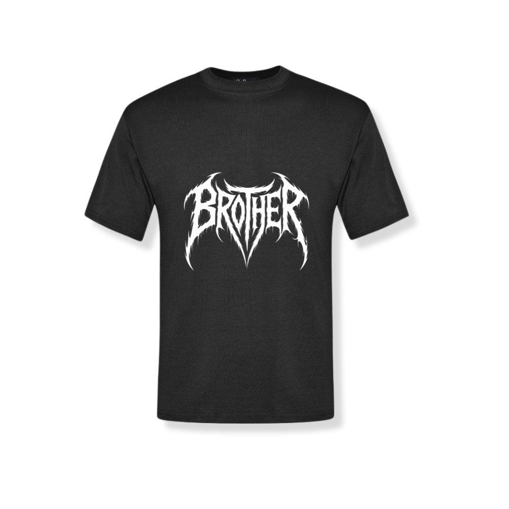Brother Gothic Typography Logo T-Shirt