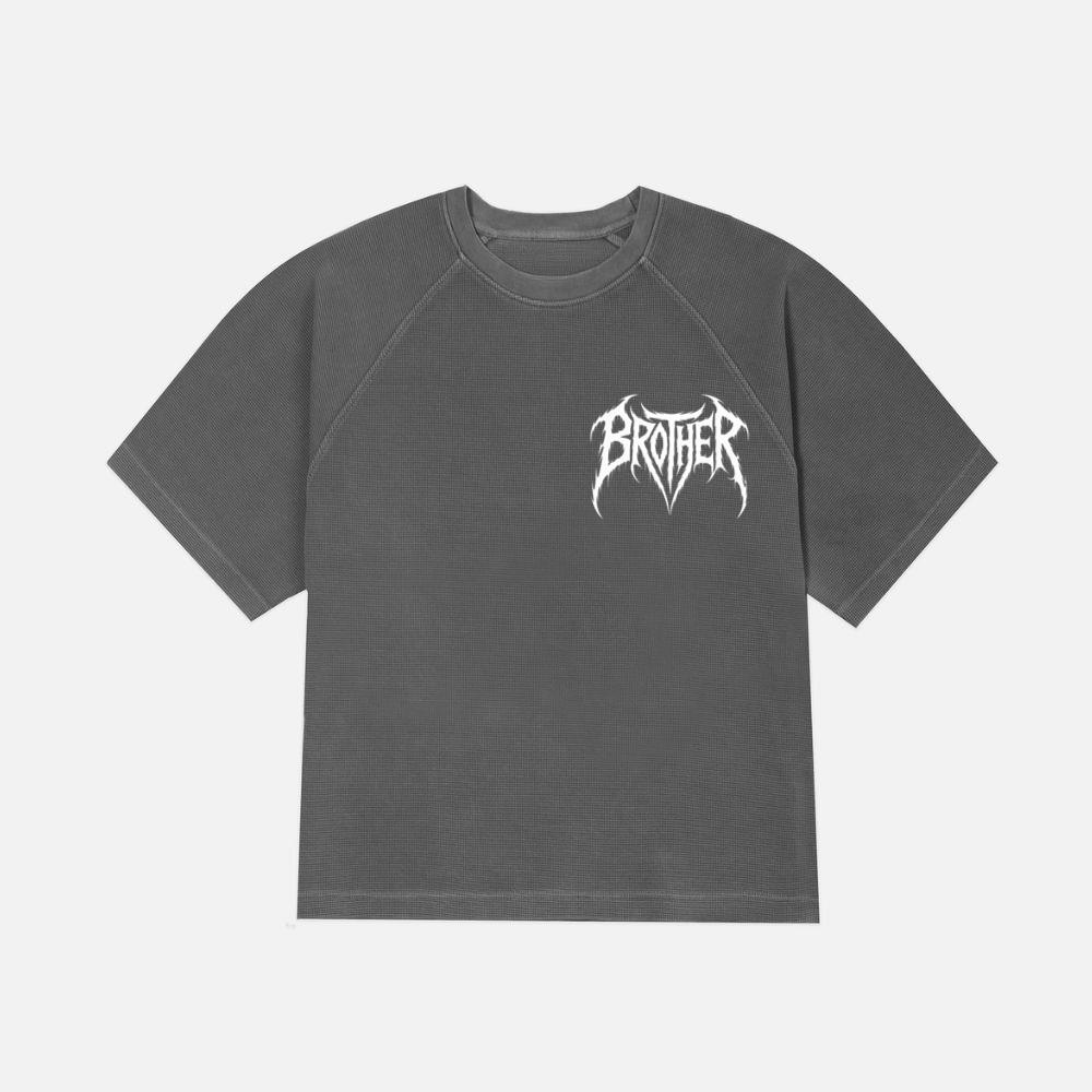 Brother Gothic Typography Logo T-Shirt