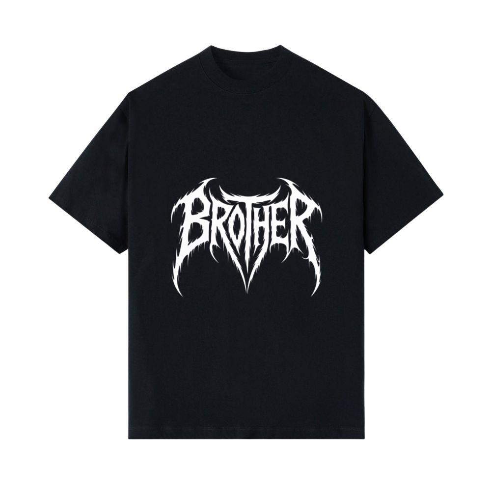 Brother Gothic Typography Logo T- Shirts