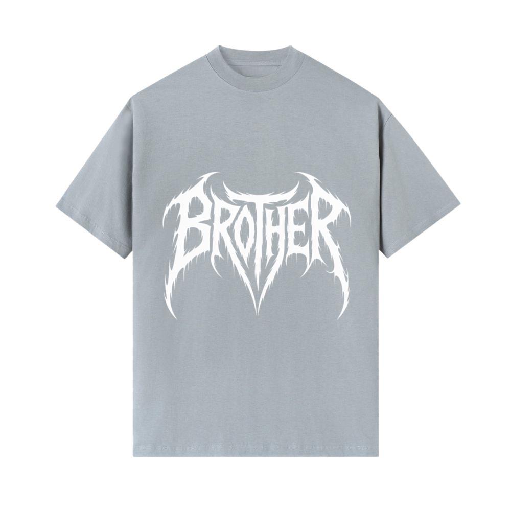 Brother Gothic Typography Logo T-Shirts