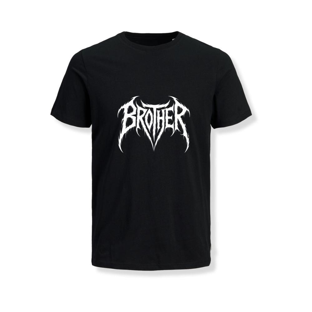 Brother Gothic Typography Logo T-Shirts