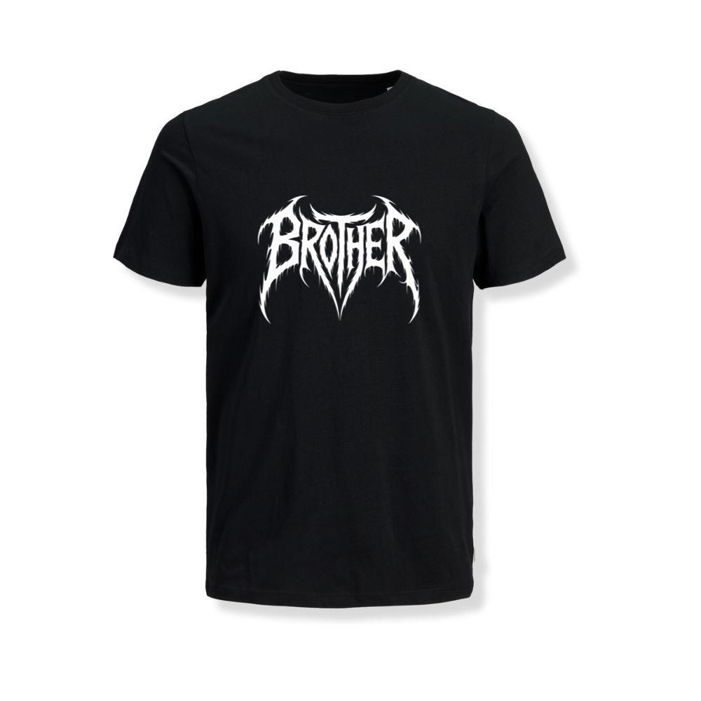 Brother Gothic Typography Logo T-Shirts