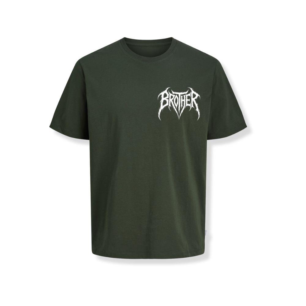 Brother Gothic Typography Logo T-Shirts