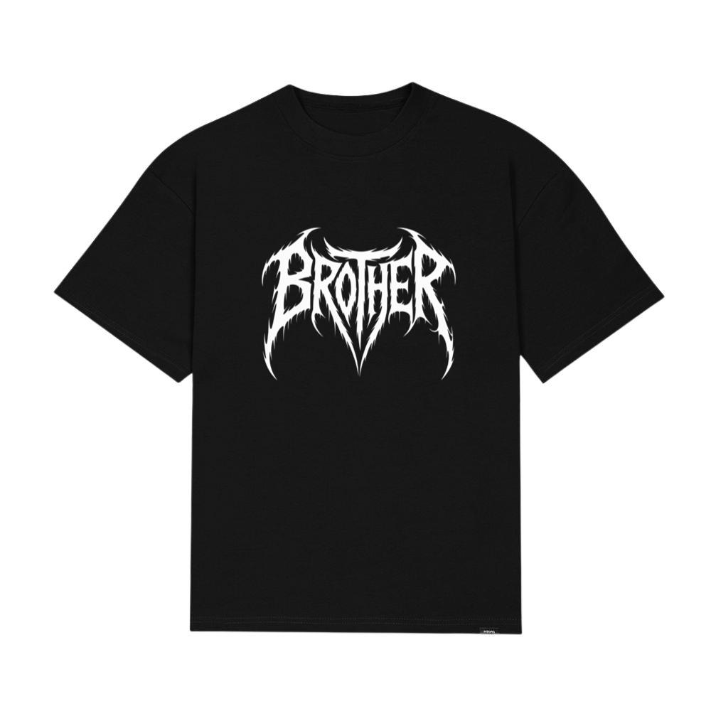 Brother Gothic Typography Logo T-Shirts