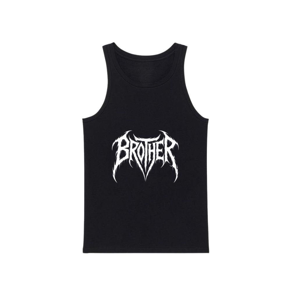 Brother Gothic Typography Logo TankTop Men