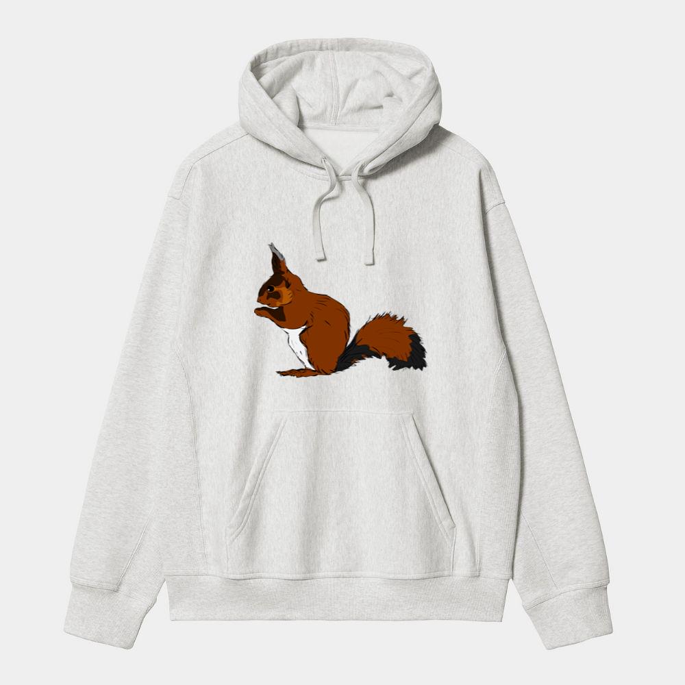 Brown Squirrel With Fluffy Tail Hoodie
