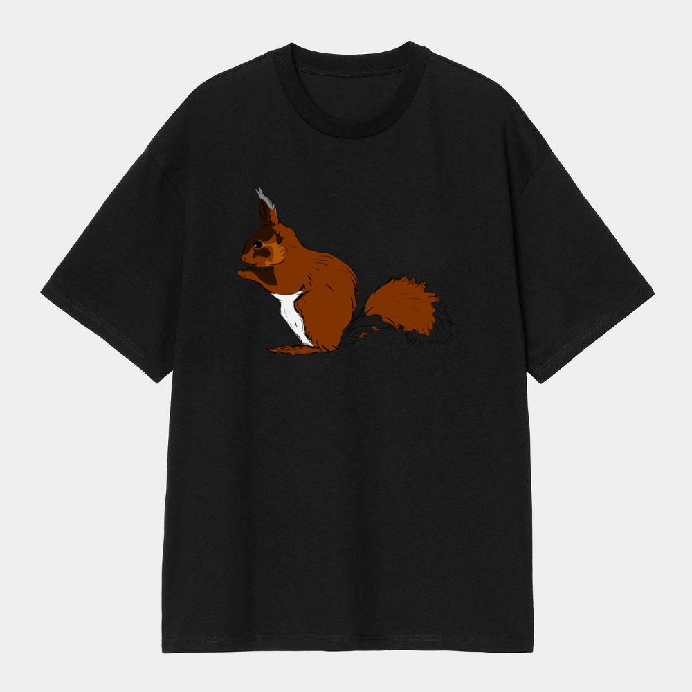 Brown Squirrel With Fluffy Tail T-Shirts