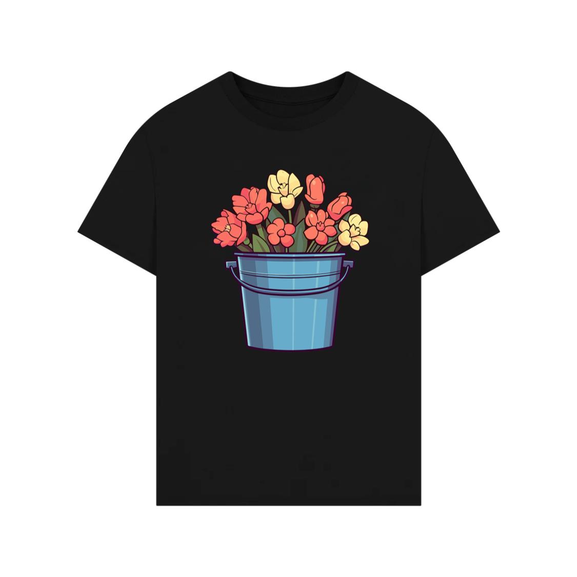 Bucket Full Of Flowers T-Shirt