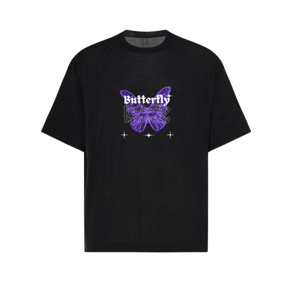 Butterfly Calligraphy Women Cool Caligraphy TShirts Parentins