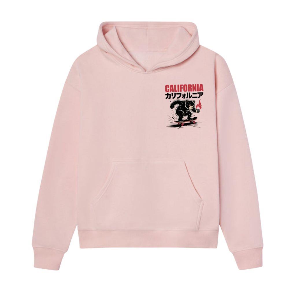 California Retro Horse Rider Japanese Style Design Hoodie