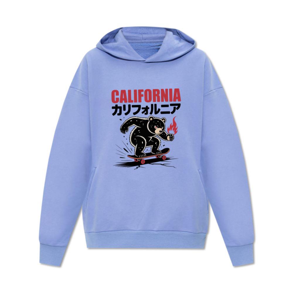 California Retro Horse Rider Japanese Style Design Hoodie